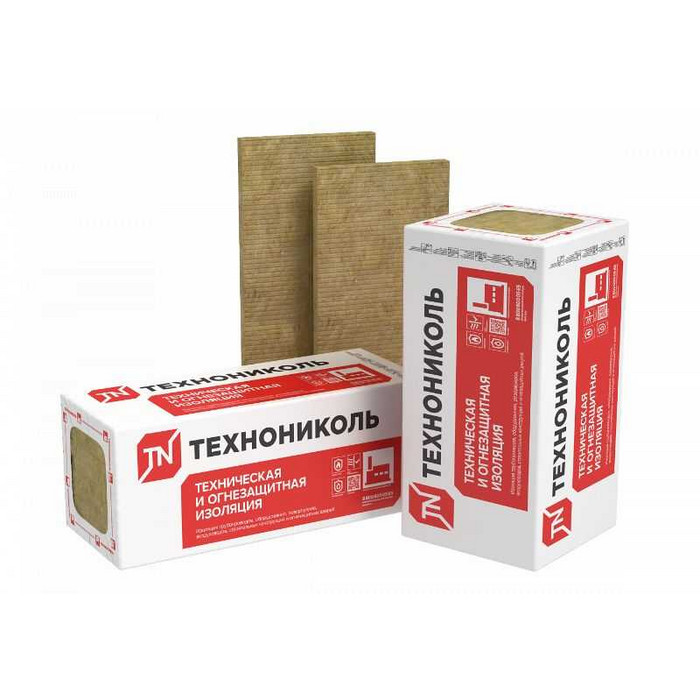 Утеплитель Технониколь Техно ОЗБ Огнезащитная для бетонных конструкций 80 50х600х1200
